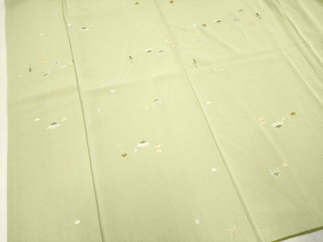 平和屋着物●上質な小紋 総刺繍 宝尽くし花文 金糸 正絹 逸品 DAAR0291yyy