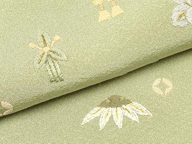 平和屋着物●上質な小紋 総刺繍 宝尽くし花文 金糸 正絹 逸品 DAAR0291yyy