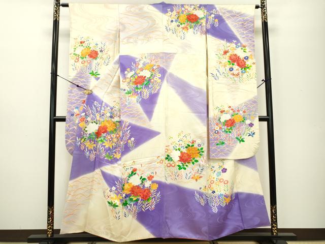 【ちいちゃん和】15920o 振袖　に草花文様　着物 新発売】今週の市販 に草花文様 振袖 ちいちゃん様専用和