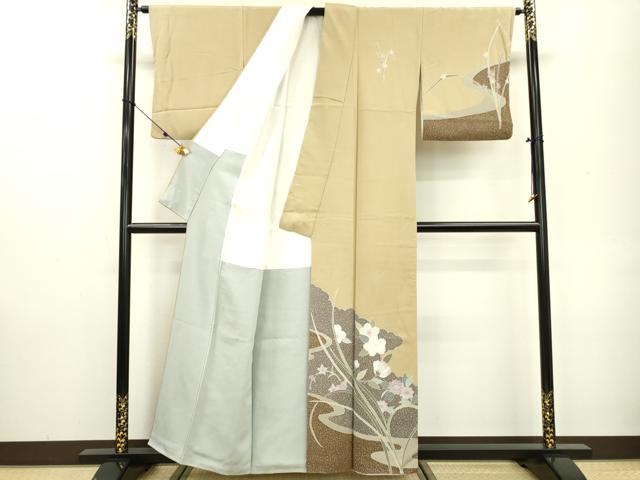 平和屋着物□訪問着 作家物 草花 金彩 正絹 逸品 DAAR0609fe