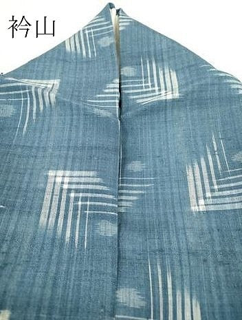 平和屋着物▽上質な紬 単衣 松葉 正絹 逸品 DAAR0732fe