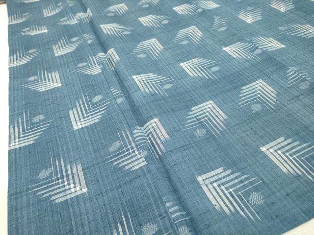 平和屋着物▽上質な紬 単衣 松葉 正絹 逸品 DAAR0732fe