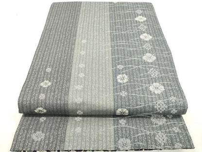 平和屋着物●両方向　両面全通柄袋帯　輪奈織　七宝花文　金糸　正絹　逸品　DAAR0811fe