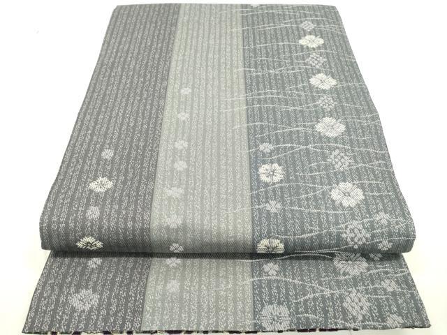 平和屋着物●両方向　両面全通柄袋帯　輪奈織　七宝花文　金糸　正絹　逸品　DAAR0811fe