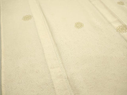 平和屋着物▽上質な小紋 単衣 舞花文 金彩 正絹 逸品 DAAR1263jm