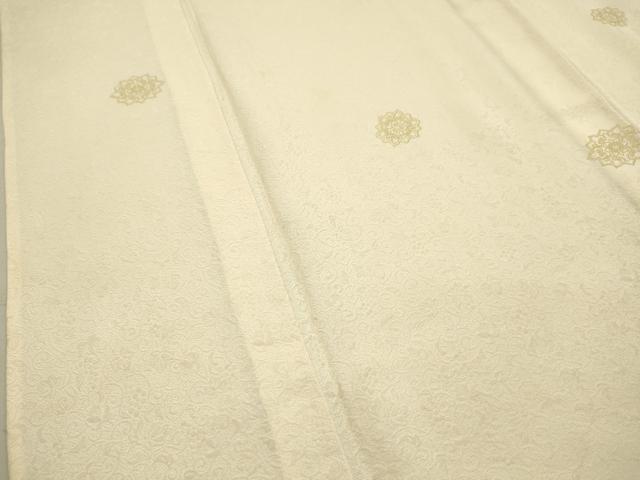 平和屋着物▽上質な小紋 単衣 舞花文 金彩 正絹 逸品 DAAR1263jm