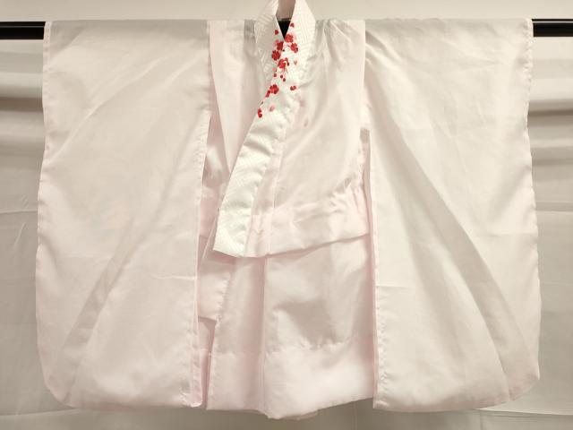 平和屋着物[]七五三　女の子　３歳　祝着　三つ身　長襦袢・被布・小物セット　舞花文　金彩　洗える着物　DAAR1418jm