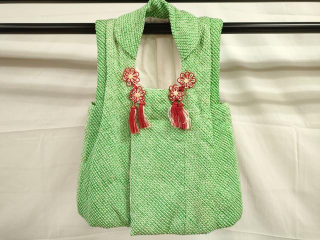 平和屋着物[]七五三　女の子　３歳　祝着　三つ身　被布セット　総絞り　逸品　DAAR1467jm