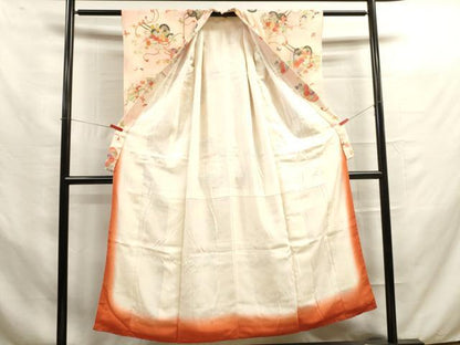 平和屋着物∵女の子　十三参り　子供　花車文　金彩　逸品　DAAR1470jm