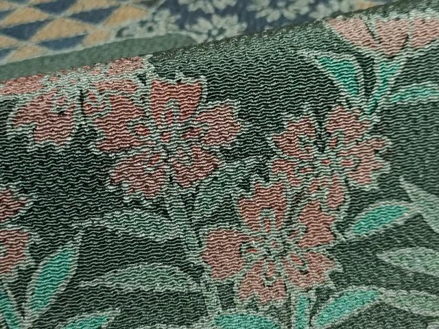 平和屋着物□上質な小紋 草花文 鬼しぼ縮緬 正絹 逸品 DAAR2003ic