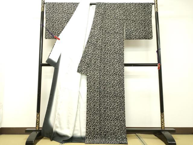 平和屋着物●六代目丁字屋・斉藤房男 江戸小紋 人物文 反端付き 正絹 逸品 DAAR4298tw