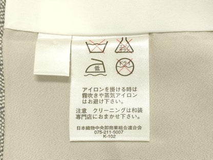 平和屋着物●江戸小紋 菱文 ロング丈 正絹 逸品 未使用 DAAR4308tw
