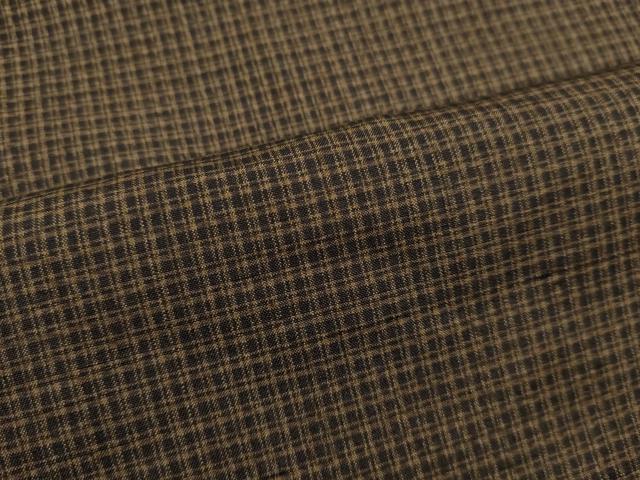 平和屋着物●男性 紬 格子 正絹 逸品 DAAR4315tw