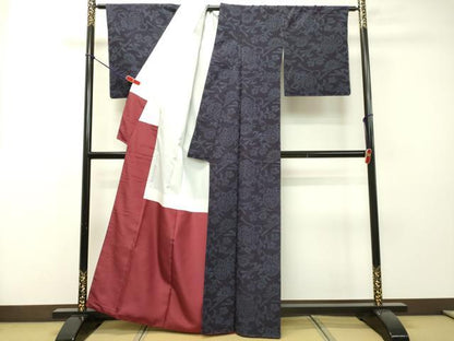 平和屋着物●結城紬 花鼓 正絹 逸品 DAAR4359tw