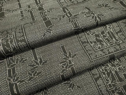 平和屋着物●本場大島紬 7マルキ 笹竹文 正絹 逸品 DAAR4363tw