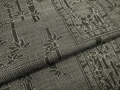 平和屋着物●本場大島紬 7マルキ 笹竹文 正絹 逸品 DAAR4363tw