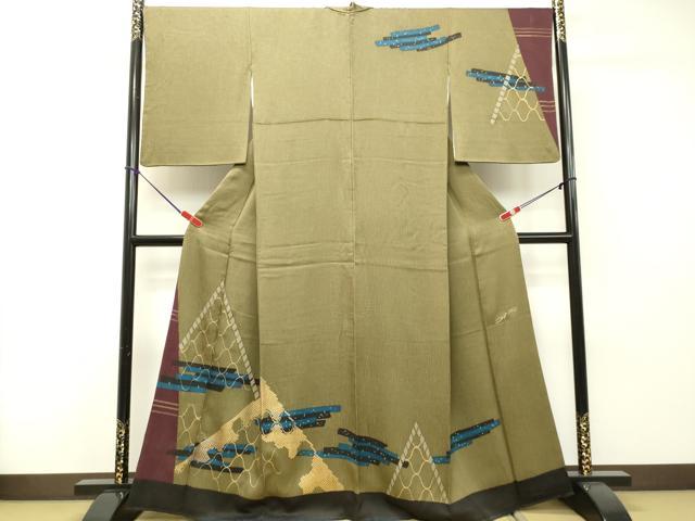 平和屋着物●ファッションデザイナー HIROKO KOSHINO コシノヒロコ 訪問着 抽象文様 金彩 正絹 逸品 DAAR4416tw