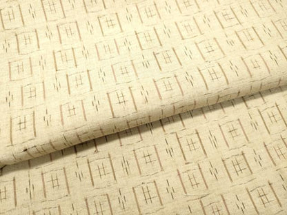 平和屋着物●上質な紬　変わり格子　正絹　逸品　DAAR4459tw