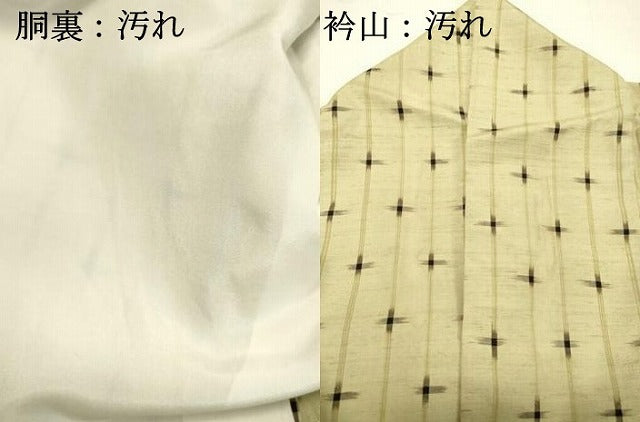 平和屋着物●国指定重要無形文化財　本場久米島紬　手織　十字絣　正絹　逸品　DAAR4461tw
