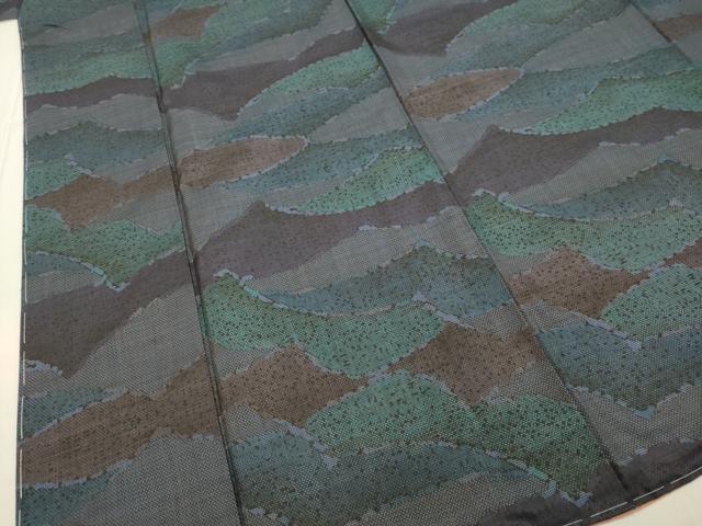 平和屋着物●本場大島紬 7マルキ 霞文 正絹 逸品 未使用 DAAR4471tw