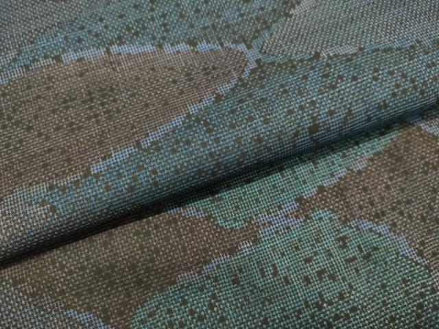 平和屋着物●本場大島紬 7マルキ 霞文 正絹 逸品 未使用 DAAR4471tw