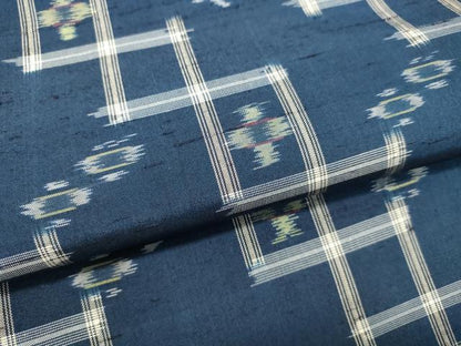 平和屋着物●本場琉球絣 紬 正絹 逸品 DAAR4475tw
