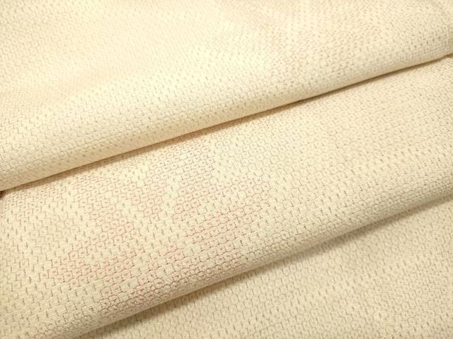 平和屋着物●本塩沢 110亀甲 楓 正絹 逸品 DAAR4481tw