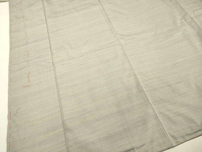 平和屋着物●紅花紬 米沢 霞文 正絹 逸品 未使用 DAAR4482tw