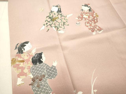 平和屋着物●訪問着 友禅 作家物 童うた 暈し染め 高島屋扱い 正絹 逸品 未使用 DAAR4492tw