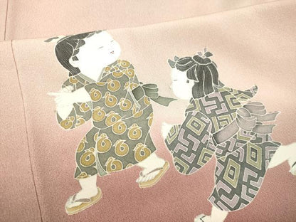 平和屋着物●訪問着 友禅 作家物 童うた 暈し染め 高島屋扱い 正絹 逸品 未使用 DAAR4492tw