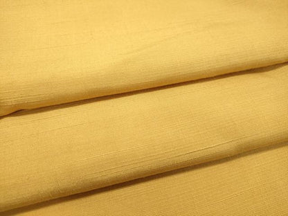 平和屋着物●上質な紬 花葉色 正絹 逸品 DAAR4494tw