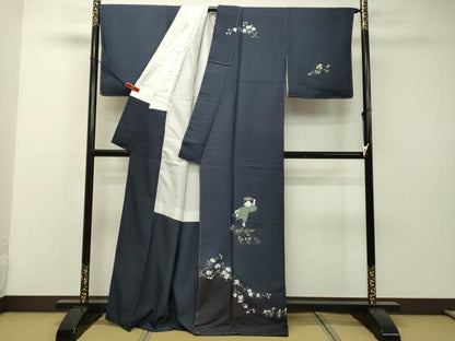 平和屋着物●訪問着 童子草花文 暈し染め 金銀彩 正絹 逸品 未使用 DAAR4495tw
