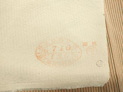 平和屋着物●東京の老舗呉服問屋　菱一　江戸小紋　縞　反端付き　正絹　逸品　未使用　DAAR4496tw