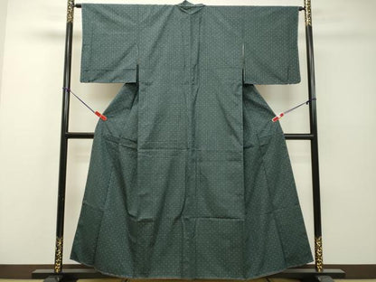 平和屋着物●西陣 三代目市三郎 紬 格子 やまと誂製 証紙付き 正絹 逸品 未使用 DAAR4499tw