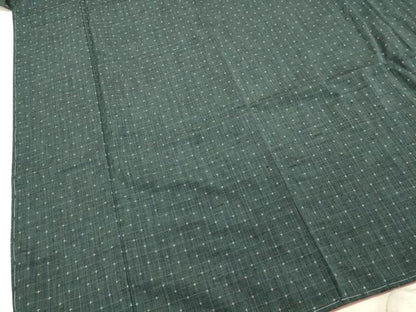平和屋着物●西陣 三代目市三郎 紬 格子 やまと誂製 証紙付き 正絹 逸品 未使用 DAAR4499tw