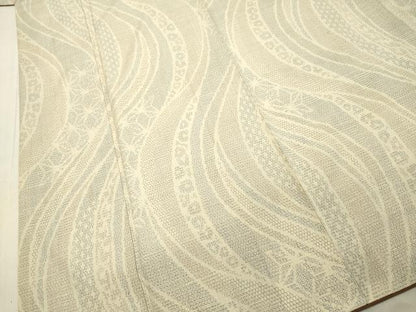 平和屋着物●結城紬 100亀甲 流水花文 正絹 逸品 DAAR4507tw