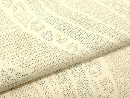 平和屋着物●結城紬 100亀甲 流水花文 正絹 逸品 DAAR4507tw