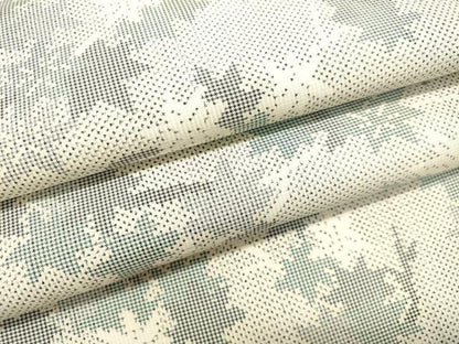 平和屋着物●本場大島紬 白大島 7マルキ 枝葉文 正絹 逸品 DAAR4508tw