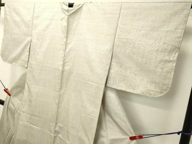 平和屋着物●訪問着　紬地　霞文　正絹　逸品　DAAR4514tw