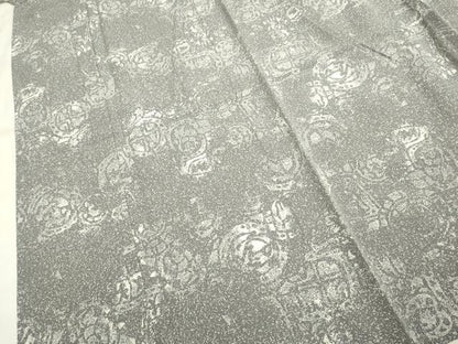 平和屋着物▽上質な小紋 単衣 霞文 正絹 逸品 DAAR5428du