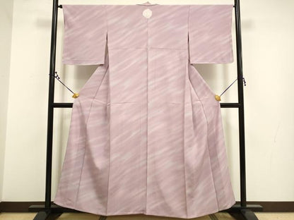 平和屋着物▽上質な小紋 単衣 霞文 暈し染め 正絹 逸品 DAAR5498du