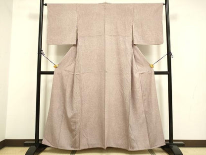 平和屋着物▽上質な小紋 単衣 墨流し文様 正絹 逸品 DAAR5499du