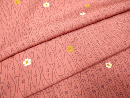 平和屋着物▽上質な小紋 単衣 立涌花文 正絹 逸品 DAAR5502du
