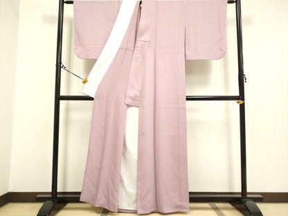 平和屋着物▽色無地 単衣 石竹色 洗える着物 DAAU3616du