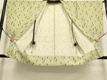 平和屋着物▽羽織 スリーシーズン 春夏秋 塵除け 絽 矢羽文 正絹 逸品 DAAR5519du