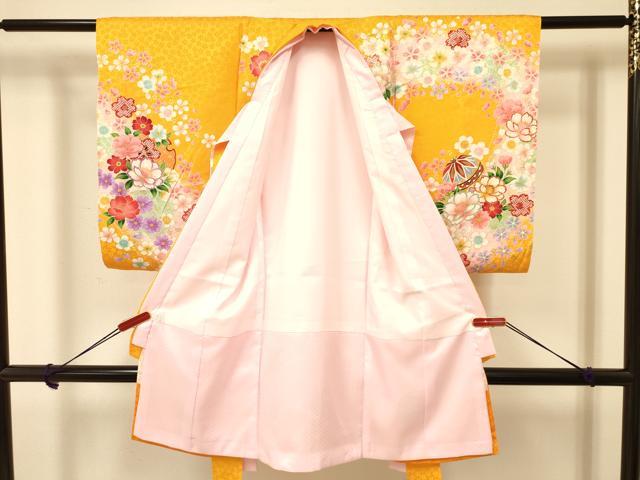 平和屋着物[]お宮参り　女の子　祝着　産着　初着　のしめ　刺繍　雪輪鞠花文　暈し染め　金彩　逸品　DAAR6268ma