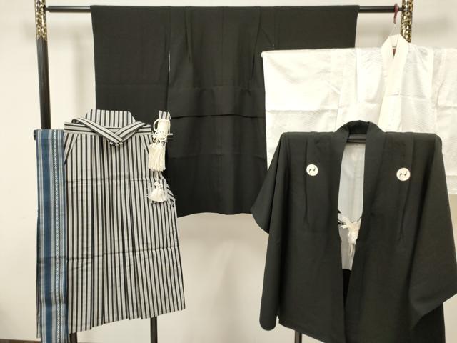 平和屋着物[]七五三　男の子　祝着・羽織・長襦袢・行灯袴・小物セット　草木染　逸品　DAAR6285ma