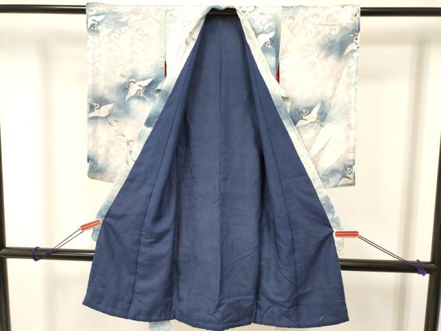 平和屋着物[]お宮参り　男の子　祝着　産着　初着　のしめ　群鶴唐草文　暈し染め　逸品　DAAR6309ma