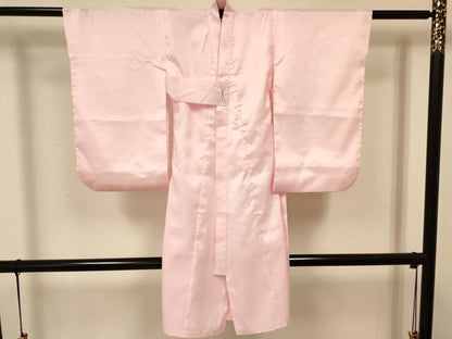 平和屋着物[]七五三　女の子　３歳　祝着　三つ身　長襦袢セット　駒刺繍　絞り　束ね熨斗花文　逸品　DAAR6361ma