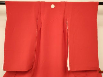 平和屋着物[]七五三　女の子　３歳　祝着　三つ身　緋色　逸品　DAAR6515ma